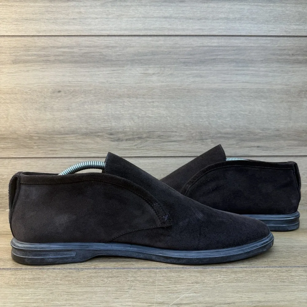 Peter Millar Excursionist Slip-On Chukka Boots Sz 11 Espresso Brown Suede